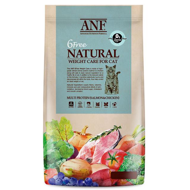 에이엔에프 6Free 웨이트 케어 고양이 사료, 2kg, 1개