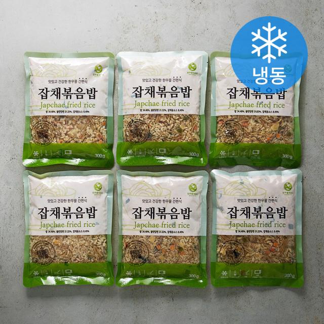 한우물 잡채볶음밥 냉동 300g 6개