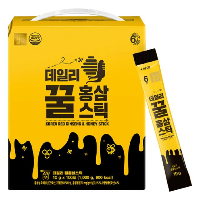 한국삼 데일리 꿀홍삼스틱 10g 100개입