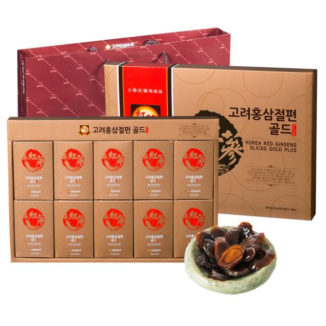 고려인삼유통 고려홍삼절편 골드 플러스 + 쇼핑백, 20g, 1세트