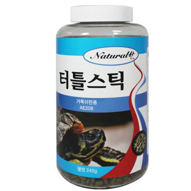 더내츄럴한 터틀스틱 거북이전용 사료 240g 1개