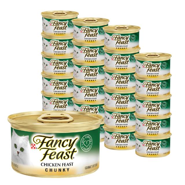 팬시피스트 청키 치킨 고양이 캔, 85g, 24개