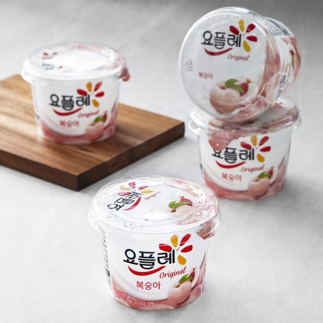 요플레 오리지날 요거트 복숭아, 200g, 4개입