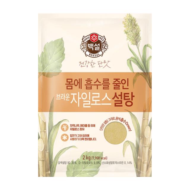 백설스위트리 자일로스 갈색설탕, 2kg, 1개