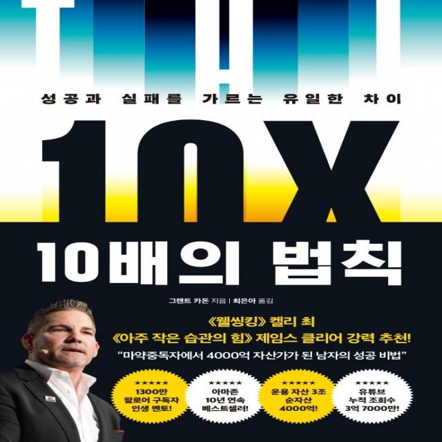 10배의 법칙:성공과 실패를 가르는 유일한 차이, 부키, 그랜트 카돈