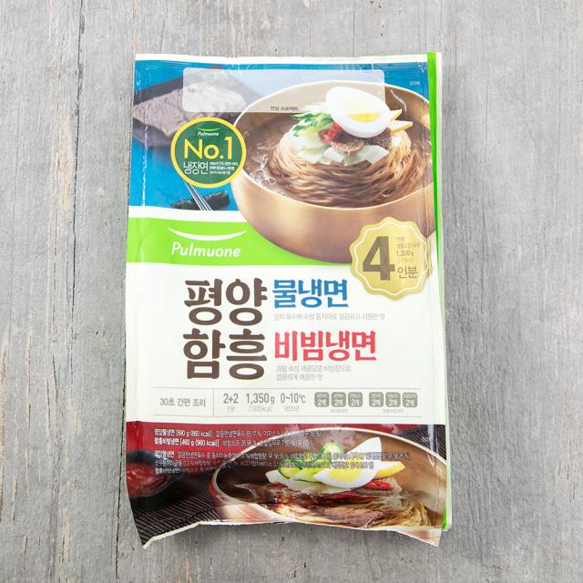 풀무원 생가득 평양 물냉면 2인분 + 숙성 함흥 비빔냉면 2인분, 1350g, 1개