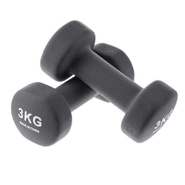 쿠팡 브랜드 코멧 클래식 논슬립 아령 3kg 2개 그레이
