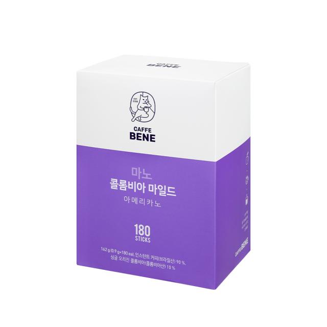카페베네 마노 콜롬비아 마일드 원두커피믹스 180p 162g 1개
