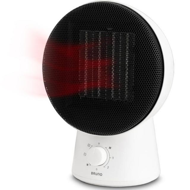 [쿠팡수입] 브루노 좌우회전 미니 PTC 히터 1500W 화이트, 단일상품