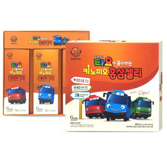 천지인 타요가 좋아하는 키노피오 홍삼젤리 15g 30개