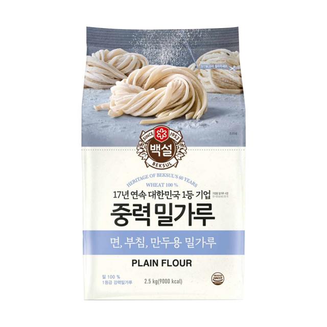 백설 중력밀가루, 2.5kg, 1개