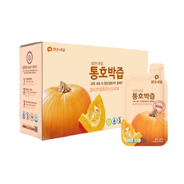 맑은내일 통호박즙, 80ml, 30개