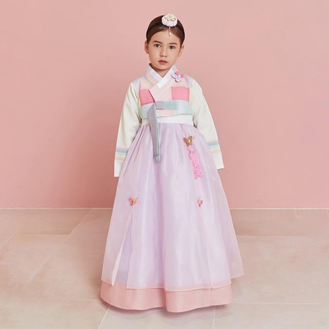 하랑한복 여아용 아라랑 한복세트 + 복주머니 랜덤발송