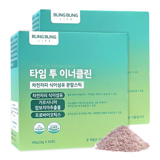 블링블링라이프 타임 투 이너클린 차전자피 식이섬유, 6g, 60포