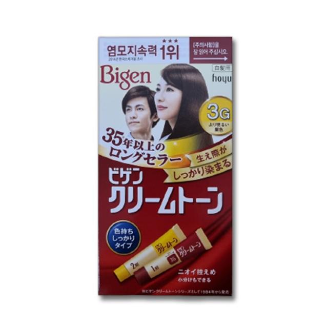 비겐 크림톤 염색제 40g, 3G 밝은 밤색, 1개