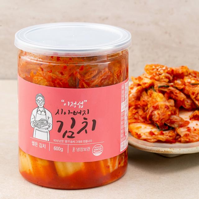 이정섭 시아버지 썰은김치, 600g, 1개