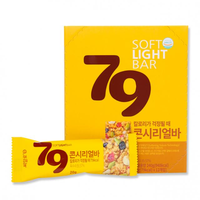 [씨알푸드] 씨알로 79 콘시리얼바 12개입, 20g