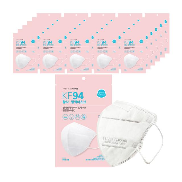 폴리테크 에코 황사방역 마스크 대형 KF94, 100개입, 1개