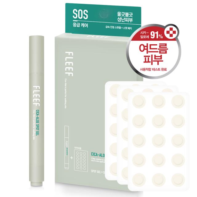 플리프 시카 알로에 스팟패치 51p + 진정 스팟 젤 4.5g 1세트