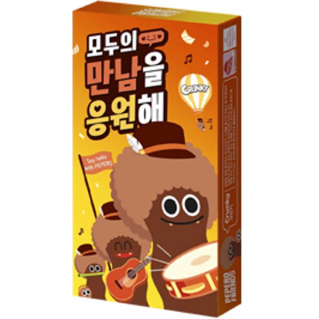 빼빼로 크런키 빅팩, 39g, 8개