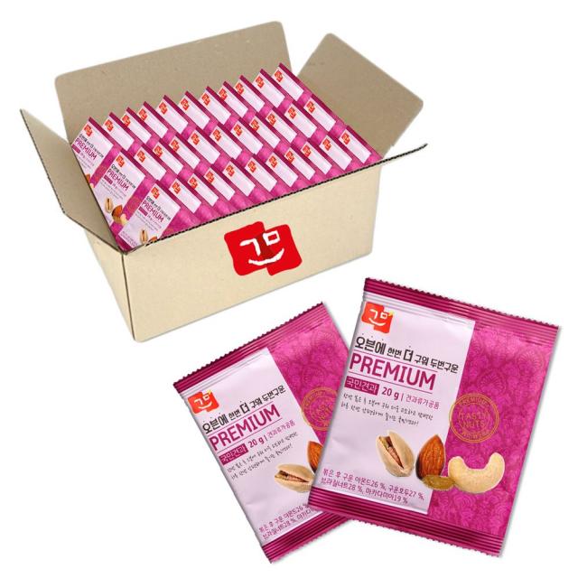 국민견과 오븐에 한번더 구워 두번 구운 견과 프리미엄, 100개