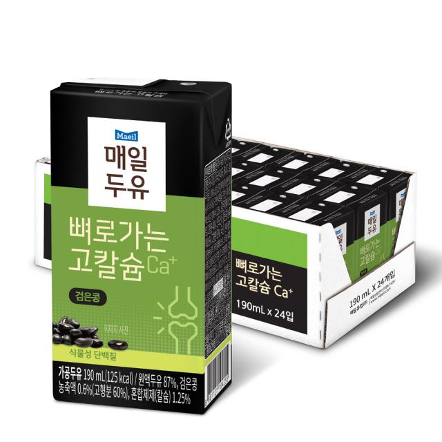 뼈로가는칼슘두유 검은콩 진, 190ml, 24개