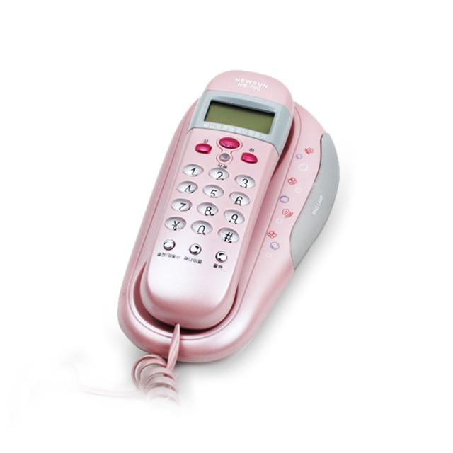 벽걸이겸용 발신자표시 전화기, NS-700(핑크)