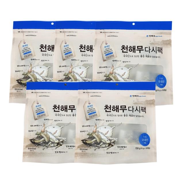 천해무 다시팩, 150g, 5개