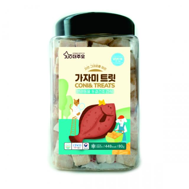 더주오 가자미 트릿 강아지 간식 80g, 1개, 가자미