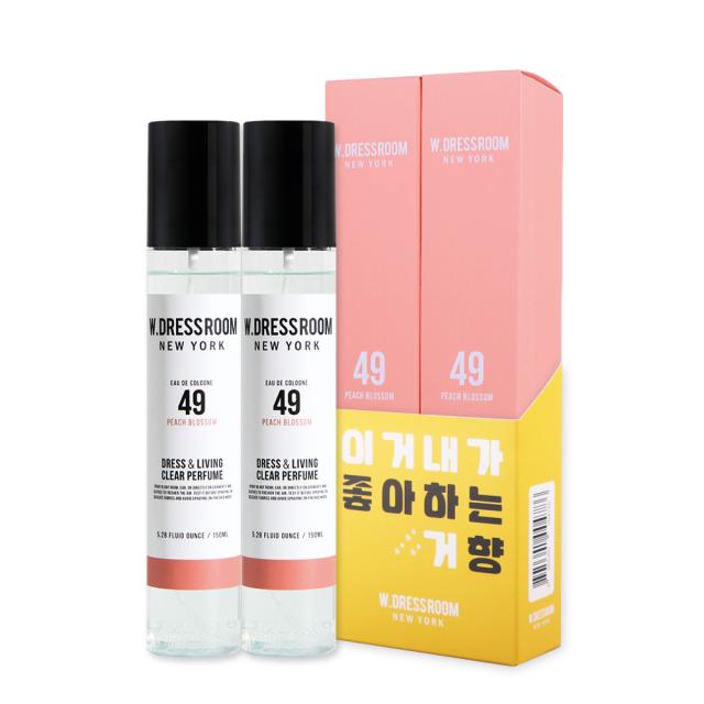 더블유드레스룸 드레스퍼퓸 S2 150ml No 49 피치블러썸 2개입