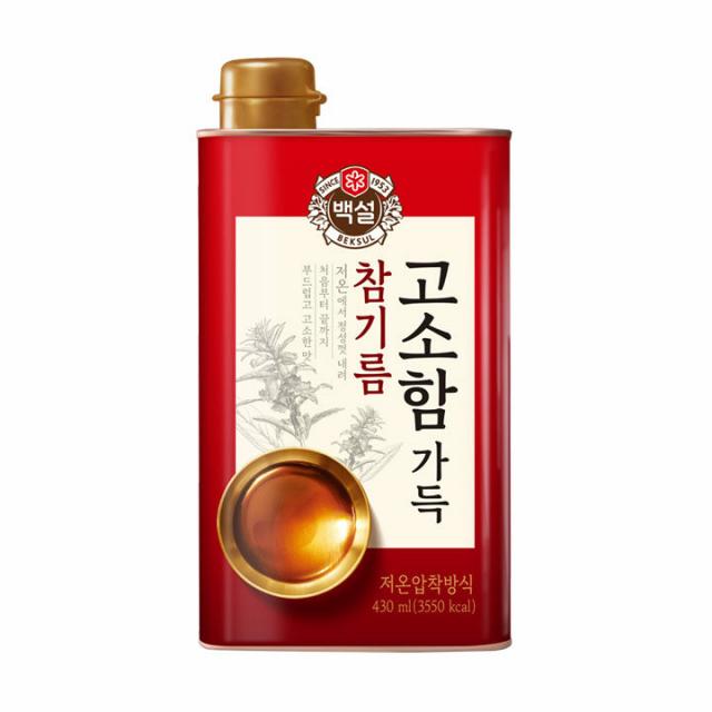 백설 고소함가득 참기름, 430ml, 1개