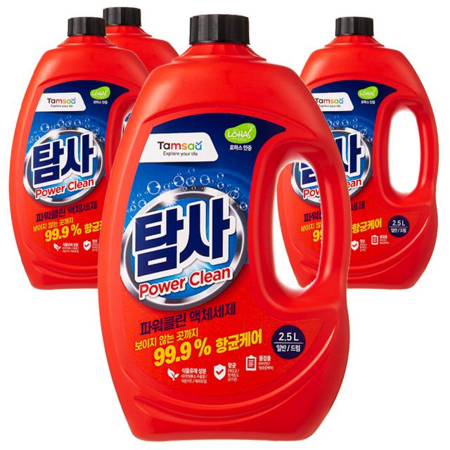 쿠팡 브랜드 - 탐사 파워클린 액체세제, 2.5L, 4개