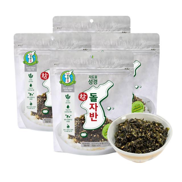 성경식품 지도표 참 돌자반, 80g, 4개