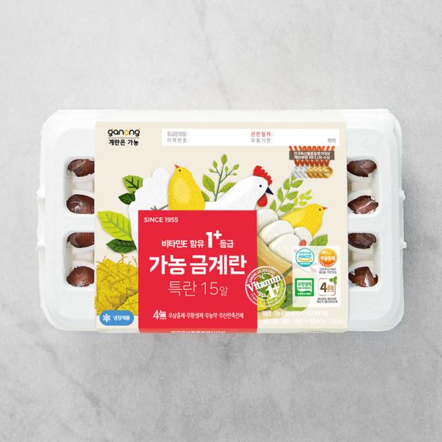 가농 금계란 비타민E 함유 1+등급 특란 15구, 900g, 1개