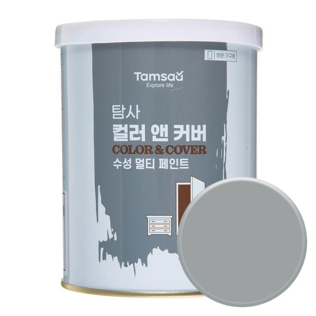 탐사 컬러앤커버 멀티 페인트 1L, 네추럴 그레이(방문가구용)