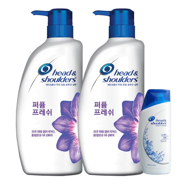 헤드앤숄더 퍼퓸 프레쉬 샴푸 750ml X 2p + 딥클린 샴푸 90ml 세트 1세트