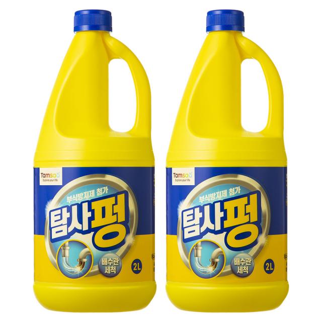 쿠팡 브랜드 탐사 펑 배수구 세정제 2l 2개