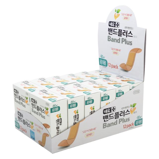 네오메디제약 밴드플러스에이 대용량 표준 80매 12개