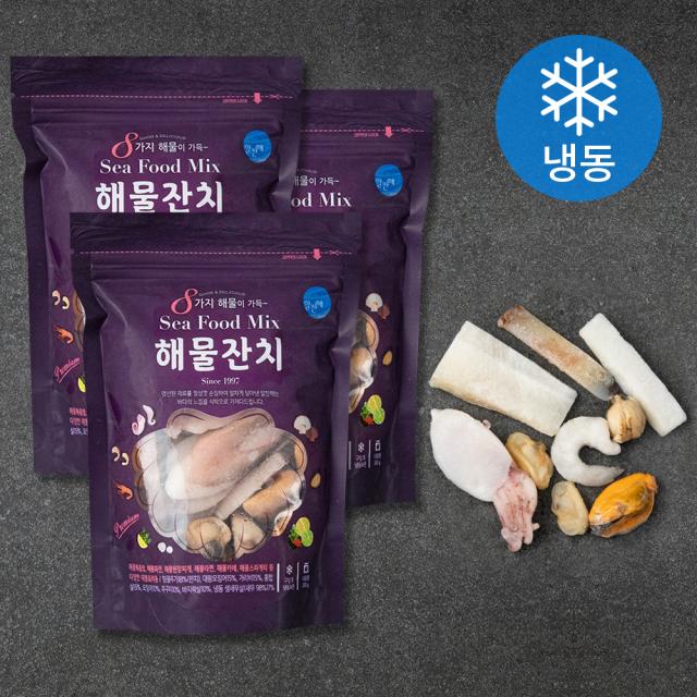 알찬해 해물잔치 (냉동), 200g, 3팩