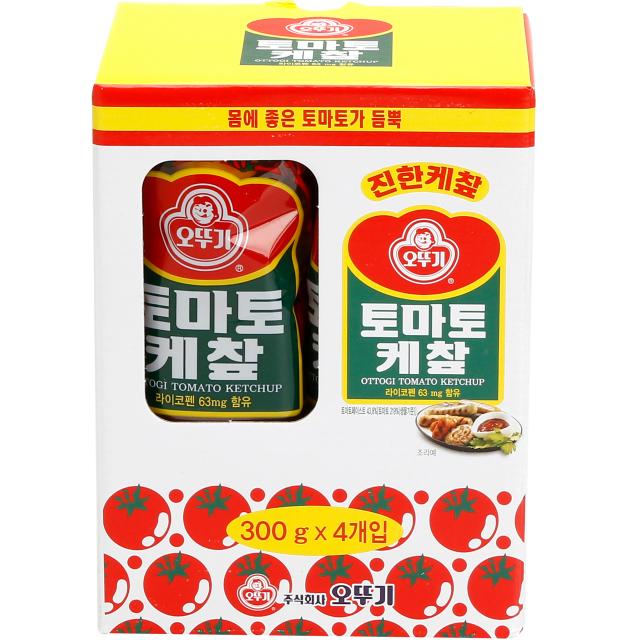 오뚜기 토마토 케찹, 300g, 4개