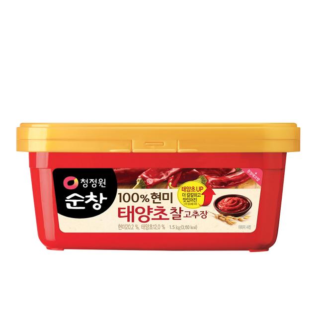 청정원순창 100% 현미 태양초 찰고추장, 1.5kg, 1개