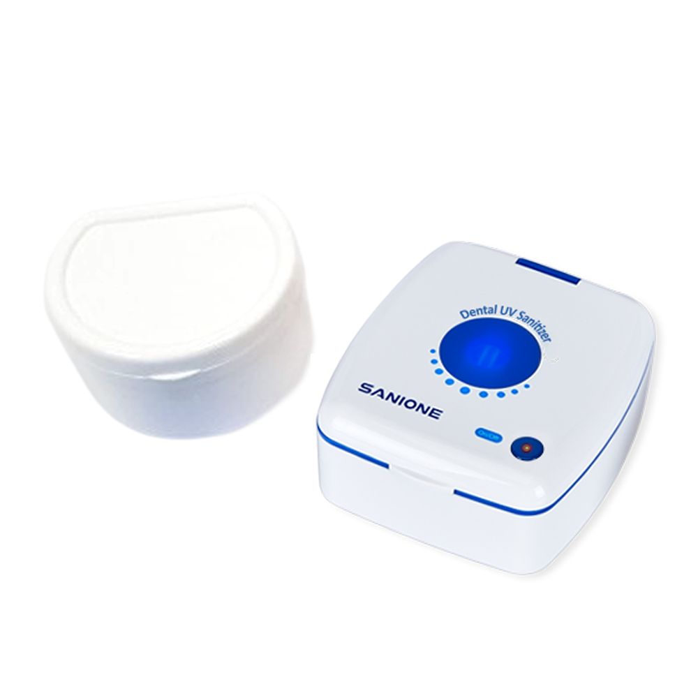 세니원 틀니 교정장치 살균기 + 마우스피스 네트 보관함 대 세트 화이트 RST6020, RST6020