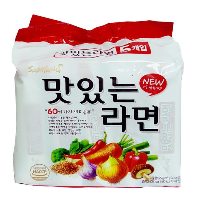 삼양 맛있는라면 115g 5개