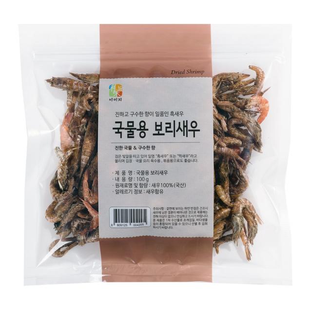 이미지 국물용 보리새우, 100g, 1개