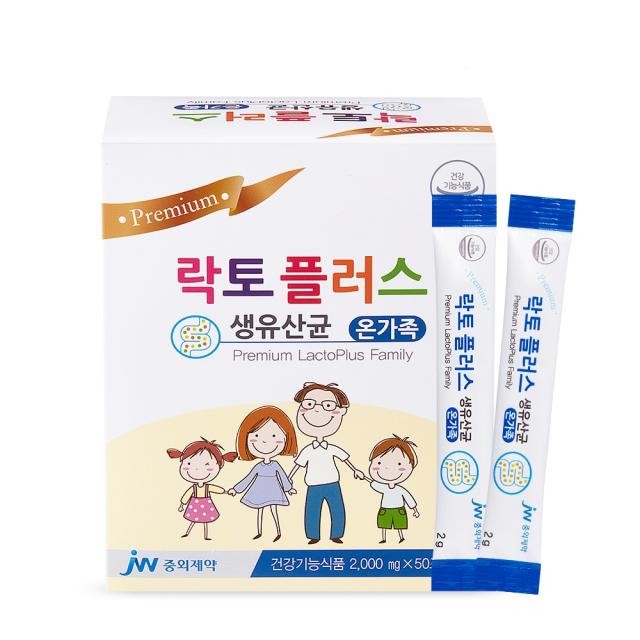 중외제약 락토플러스 온가족 생유산균, 100g, 1개