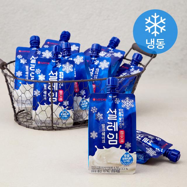 설레임 밀크쉐이크 아이스크림 (냉동), 160ml, 24개