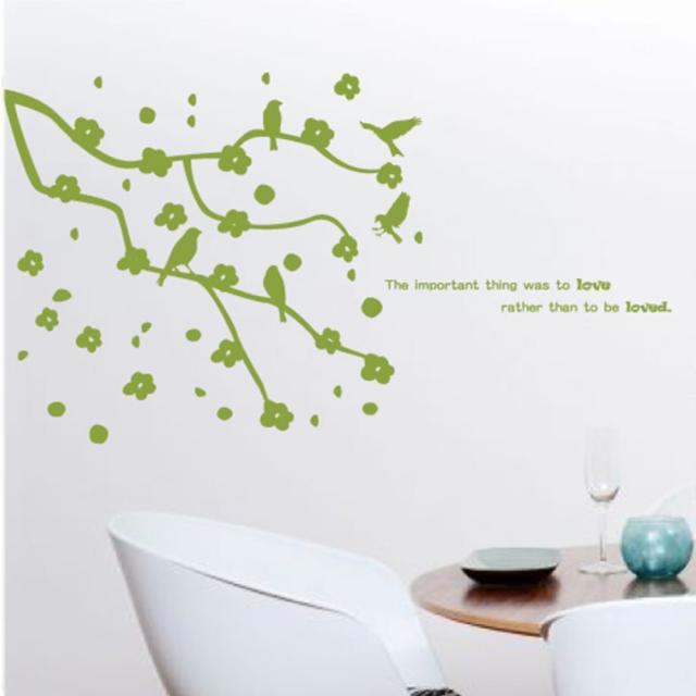 홈코디 봄의소식 포인트 스티커 올리브그린