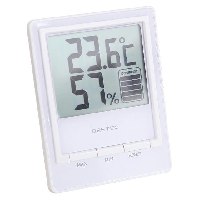 드레텍 온습도계 O-233 화이트, 1개