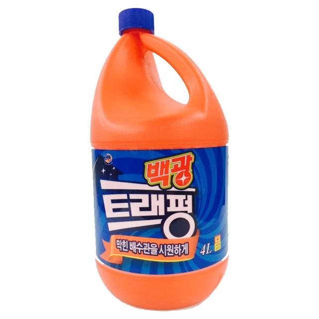 백광 트래펑 배수구세정제, 4L, 1개