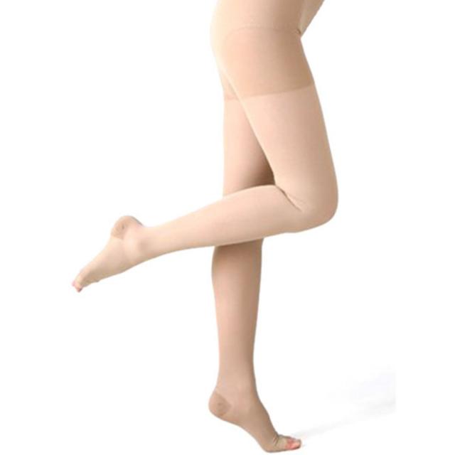 잡스타킹 압박용밴드 발가락 노출 팬티형 280D 980A 25~32mmHg 살색, L, 1개